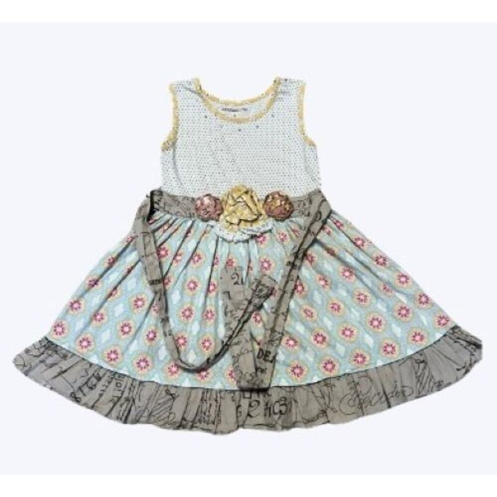 Mustard Pie 5T Dress for Girls Ruffle Tunic Flowered Dress